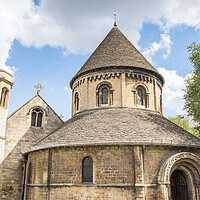 Buy canvas prints of Round Church closeup in Cambridge by Jason Wells