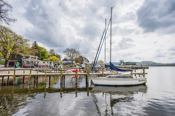 Jettys and landing stage at Waterhead Picture Board by Jason Wells