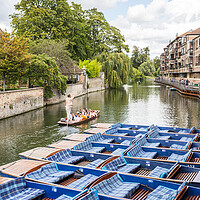Buy canvas prints of Punting by Quayside in Cambridge by Jason Wells