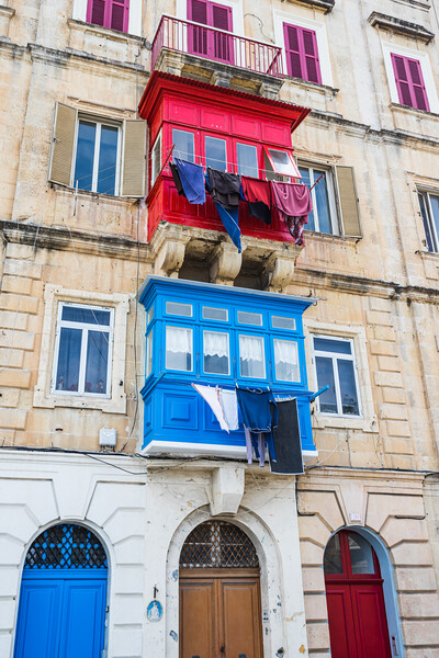 Colourful Maltese balconies Picture Board by Jason Wells