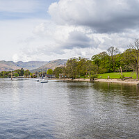 Buy canvas prints of Shores of Lake Windermere by Jenkins Field by Jason Wells