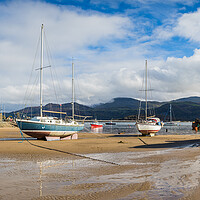 Buy canvas prints of Barmouth boats panorama by Jason Wells
