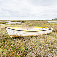 Buy canvas prints of Trio of boats at Brancaster Staithe by Jason Wells