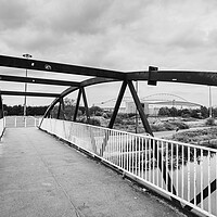 Buy canvas prints of Bridge towards the DW Stadium by Jason Wells