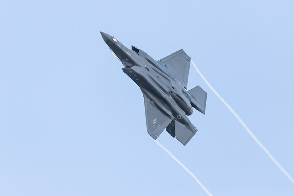 F-35A Lightning II taking off Picture Board by Jason Wells
