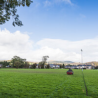 Buy canvas prints of Rugby pitch at Bala by Jason Wells