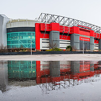 Buy canvas prints of Reflections of Old Trafford Stadium by Jason Wells