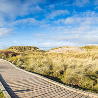 Buy canvas prints of Board walk over the sand dunes by Jason Wells