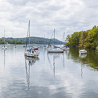 Buy canvas prints of Sail boats along the shores of Lake Windermere by Jason Wells