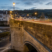 Buy canvas prints of Day turns to night over Llangollen Bridge by Jason Wells