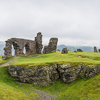 Buy canvas prints of Castell Dinas Bran panorama by Jason Wells