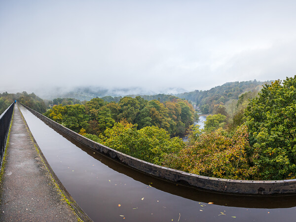 Pontcysyllte Aqueduct wide angle panorama Picture Board by Jason Wells
