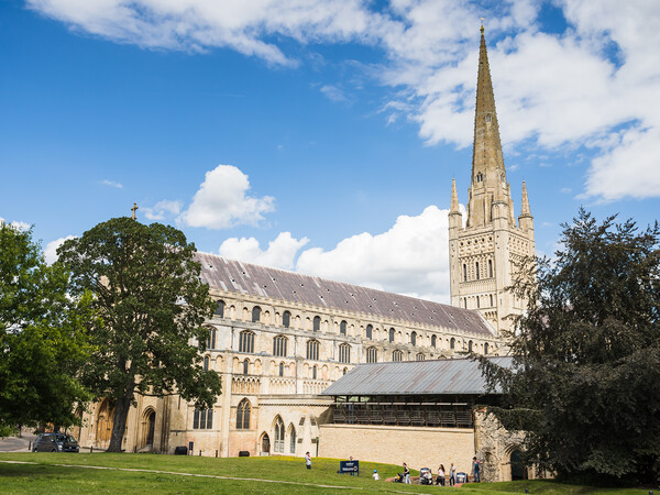 Norwich Cathedral entrance Picture Board by Jason Wells