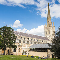 Buy canvas prints of Norwich Cathedral entrance by Jason Wells