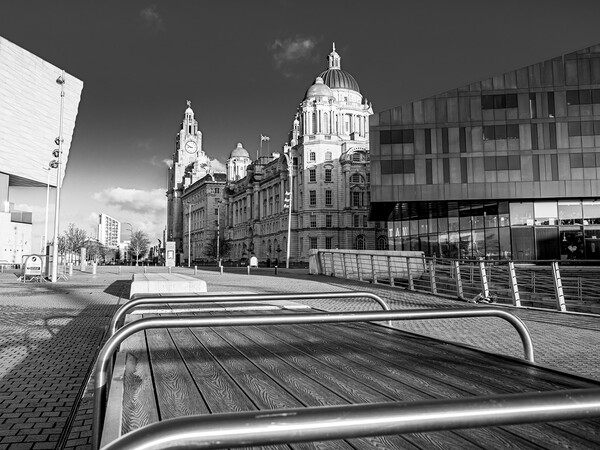 Three Graces illuminated in winter sunshine Picture Board by Jason Wells