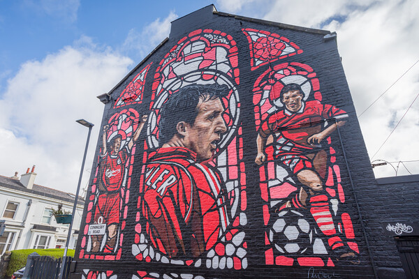 Robbie Fowler mural Picture Board by Jason Wells