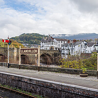 Buy canvas prints of Llangollen Railway station and Llangollen Bridge by Jason Wells