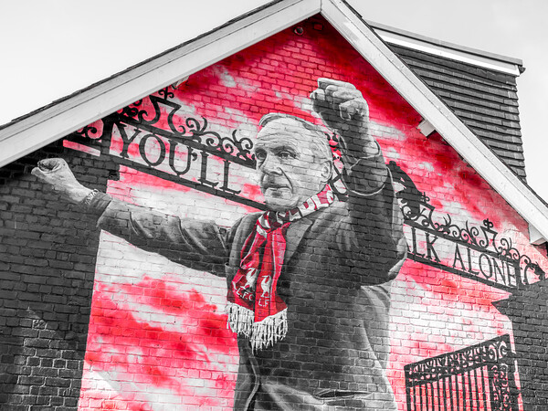 Bill Shankly mural Picture Board by Jason Wells