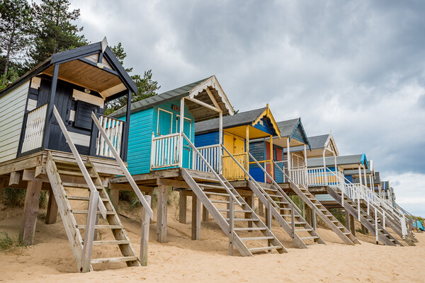 Beach huts at Wells next the Sea Picture Board by Jason Wells