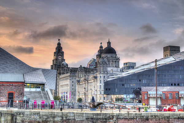Majestic Liverpool Waterfront Picture Board by Jason Wells