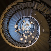 Buy canvas prints of Brewer Staircase in London by Jason Wells