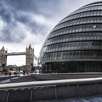Buy canvas prints of City Hall and Tower Bridge by Jason Wells