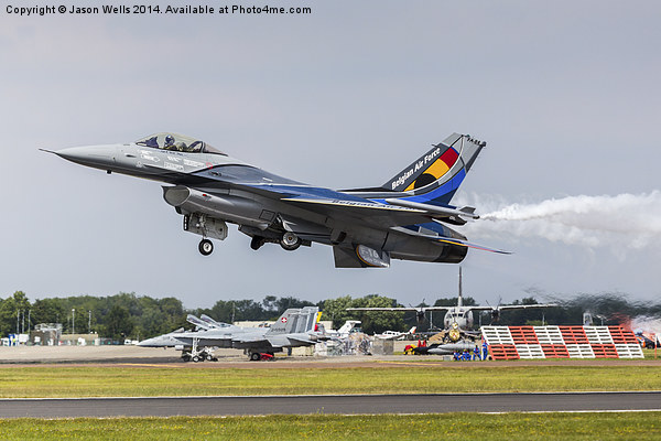  Belgian F-16 Picture Board by Jason Wells