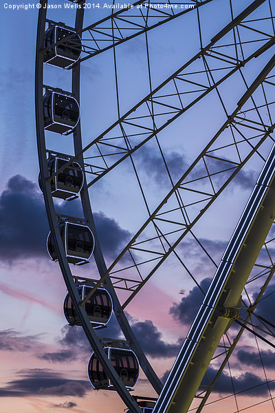 Liverpool wheel Picture Board by Jason Wells