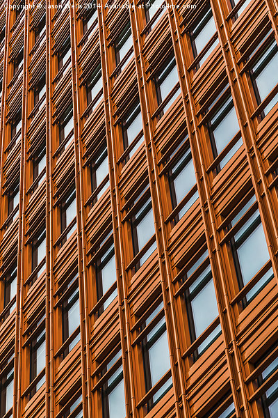 Orange tower of offices in London Picture Board by Jason Wells