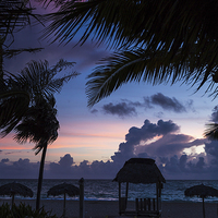 Buy canvas prints of Twilight on the Cuban coast by Jason Wells