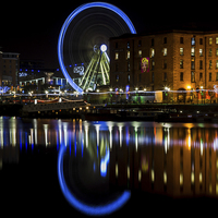 Buy canvas prints of Liverpool wheel (square crop) by Jason Wells