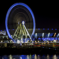 Buy canvas prints of  Ferris wheel in front of the Echo Arena by Jason Wells