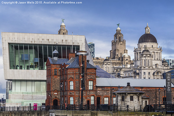  Liverpool's waterfront Picture Board by Jason Wells