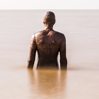 Buy canvas prints of  Iron man at high tide by Jason Wells