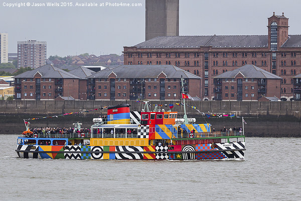  Dazzle ferry on the Mersey Picture Board by Jason Wells