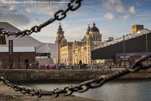  Pier Head in the golden hour Picture Board by Jason Wells