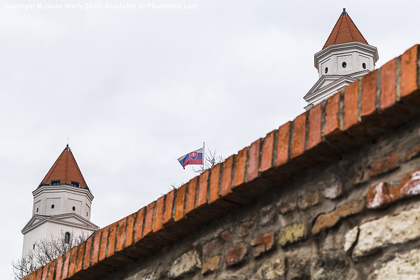 National flag above Bratislava Castle Picture Board by Jason Wells