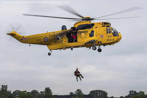 Sea King search & rescue demonstration Picture Board by Jason Wells
