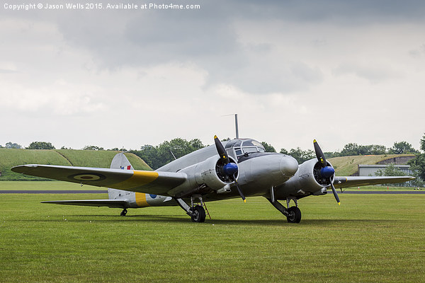 Avro Anson parked on the grass Picture Board by Jason Wells