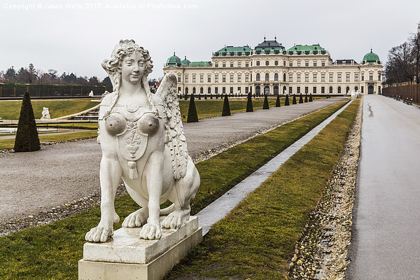  Statue in the gardens of Belvedere Palace in Vien Picture Board by Jason Wells