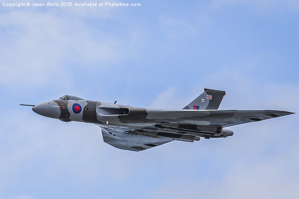 Vulcan against a blue sky at Blackpool Picture Board by Jason Wells