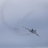 Buy canvas prints of Smoky engines of the Avro Vulcan by Jason Wells