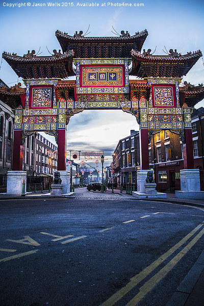 Liverpool China town Picture Board by Jason Wells