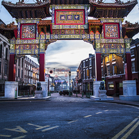 Buy canvas prints of Liverpool China town by Jason Wells
