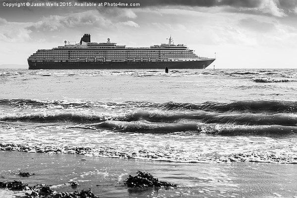 Queen Victoria departing Liverpool Picture Board by Jason Wells