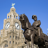 Buy canvas prints of Edward VII statue by Jason Wells