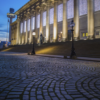 Buy canvas prints of St Georges Hall in the blue hour by Jason Wells