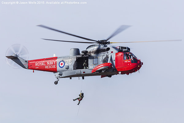 Sea King Mk.41 performing a demo Picture Board by Jason Wells