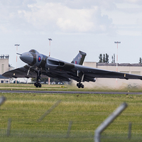 Buy canvas prints of XH558 taking off from Doncaster airport by Jason Wells