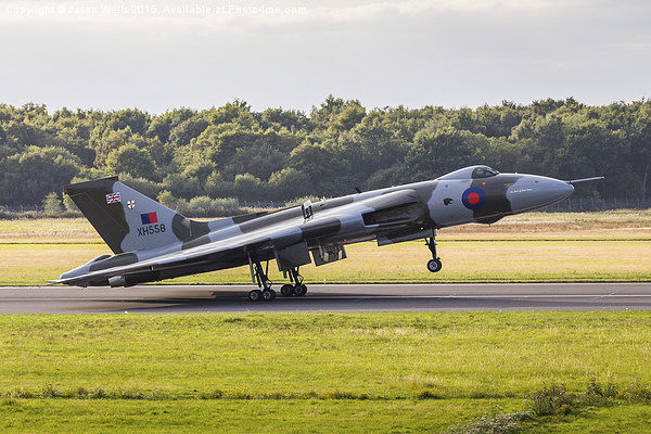 The Vulcan rolls down the runway Picture Board by Jason Wells